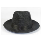 Men's Summer Spring Braid Straw style Hat by BRUNO CAPELO JULIAN JU900 Black - J.Valintin Men's Wear Legend - Ju900 - Black - S