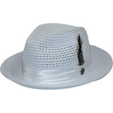 Men's Summer Spring Braid Straw style Hat by BRUNO CAPELO JULIAN JU901 White - J.Valintin Men's Wear Legend - 100393