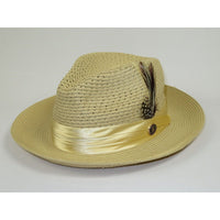 Men's Summer Spring Braid Straw style Hat by BRUNO CAPELO JULIAN JU925 Beige - J.Valintin Men's Wear Legend - 100437