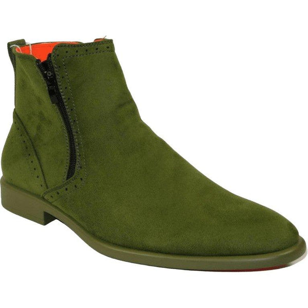 Men's TAYNO Chelsea Chukka Soft Micro Suede Zip up Boot Coupe S Lime - J.Valintin Men's Wear Legend - Coupe S - Lime - 9