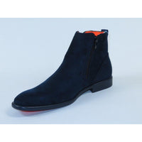 Men's TAYNO Chelsea Chukka Soft Micro Suede Zip up Boot Coupe S Navy - J.Valintin Men's Wear Legend - Coupe S - Navy - 9