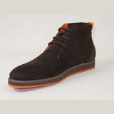 Mens Tayno Modern Chukka Boot Micro Suede Soft Comfortable Cushion Troupe Brown - J.Valintin Men's Wear Legend - 99513