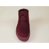 Mens Tayno Modern Chukka Boot Micro Suede Soft Comfortable Cushion Troupe Wine - J.Valintin Men's Wear Legend - 99532