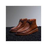 Men's TAYNO Wallabee Chukka Boots Mojave Smooth Leather Light Weight Cognac - J.Valintin Men's Wear Legend - 99512