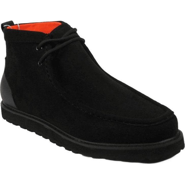 Men's TAYNO Wallabee Style Chukka Boots Soft Micro Suede MOJAVE S Black - J.Valintin Men's Wear Legend - Mojave S - Black - 9