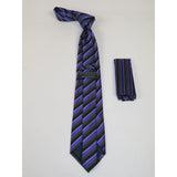 Men's Tie and Hankie Set Soft Microfiber Silky Vito Rofolo by J.Valintin VTR - 53 - J.Valintin Men's Wear Legend - VTR - 53