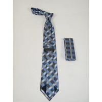 Men's Tie and Hankie Set Soft Microfiber Silky Vito Rofolo by J.Valintin VTR - 8 - J.Valintin Men's Wear Legend - VTR - 8