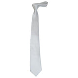 Mens Tie ZENIO By Stacy Adams Slim Narrow Twill Woven Soft Silky Z11 White - J.Valintin Men's Wear Legend - 24765