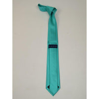 Mens Tie ZENIO By Stacy Adams Slim Narrow Twill Woven Soft Silky Z14 Teal - J.Valintin Men's Wear Legend - 24767