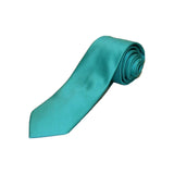 Mens Tie ZENIO By Stacy Adams Slim Narrow Twill Woven Soft Silky Z14 Teal - J.Valintin Men's Wear Legend - 24767