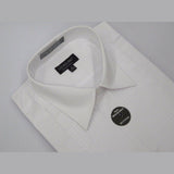 Men's Tuxedo shirt Milani Lay - down Collar Formal Pleated Front Wedding White - J.Valintin Men's Wear Legend - 3748