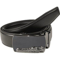 Mens VALENTINI Leather Belt Automatic Adjustable Removable Buckle RT023 Black - J.Valintin Men's Wear Legend - 92190