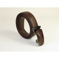 Mens VALENTINI Leather Belt Automatic Adjustable Removable Buckle RT031 Brown - J.Valintin Men's Wear Legend - 92191