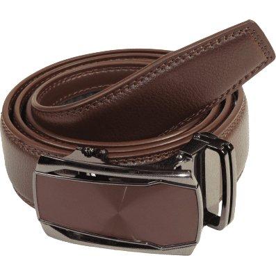 Mens VALENTINI Leather Belt Automatic Adjustable Removable Buckle RT031 Brown - J.Valintin Men's Wear Legend - 92191