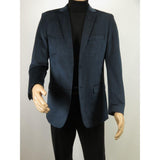 Men's Velvet Sports Coat Grammy Amy Award By BASSIRI , LEONARDI J1042 Navy Blue - J.Valintin Men's Wear Legend - 92659