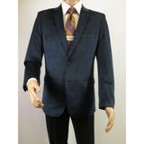 Men's Velvet Sports Coat Grammy Amy Award By BASSIRI , LEONARDI J1042 Navy Blue - J.Valintin Men's Wear Legend - 92659