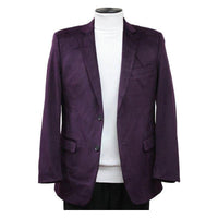 Men's Velvet Sports Coat Grammy Amy Award By BASSIRI , LEONARDI Style J1042 Plum - J.Valintin Men's Wear Legend - 92635