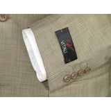 Mens Vitali Three Piece Suit Vested Shiny Sharkskin M3090 Beige oatmeal Classic - J.Valintin Men's Wear Legend - 31255