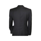 Mens Wool Cashmere Black Stripe Business Suit Giorgio Cosani Two Button 910 - J.Valintin Men's Wear Legend - 18418