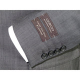 Men's Wool Cashmere Sharkskin Suit Giorgio Cosani Two Button 901 Charcoal Gray - J.Valintin Men's Wear Legend - 2348