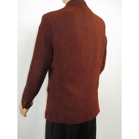 Men's Zacchi Sport Coat Patch Elbow Chenille Velveteen Bryan Cognac Rust - J.Valintin Men's Wear Legend - Bryan - Cognac - M