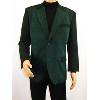 Men's Zacchi Sport Coat Patch Elbow Chenille Velveteen Bryan Green - J.Valintin Men's Wear Legend - Bryan - Green - M