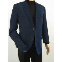 Men's Zacchi Sport Coat Patch Elbow Chenille Velveteen Bryan Navy - J.Valintin Men's Wear Legend - Bryan - Navy - M