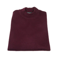 Mock Neck Merinos Wool Sweater PRINCELY From Turkey Soft Knits 1011 - 00 Burgundy - J.Valintin Men's Wear Legend - 1011 - 00 - Burg - M