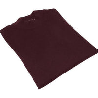 Mock Neck Merinos Wool Sweater PRINCELY From Turkey Soft Knits 1011 - 00 Burgundy - J.Valintin Men's Wear Legend - 1011 - 00 - Burg - M