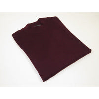 Mock Neck Merinos Wool Sweater PRINCELY From Turkey Soft Knits 1011 - 00 Burgundy - J.Valintin Men's Wear Legend - 1011 - 00 - Burg - M