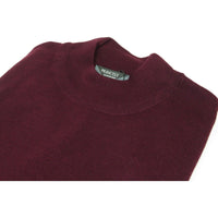 Mock Neck Merinos Wool Sweater PRINCELY From Turkey Soft Knits 1011 - 00 Burgundy - J.Valintin Men's Wear Legend - 1011 - 00 - Burg - M