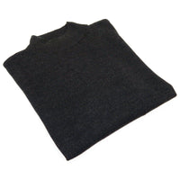 Mock Neck Merinos Wool Sweater PRINCELY From Turkey Soft Knits 1011 - 00 Charcoal - J.Valintin Men's Wear Legend - 1011 - 00 - Charcoal - M