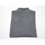 Mock Neck Merinos Wool Sweater PRINCELY From Turkey Soft Knits 1011 - 00 Gray - J.Valintin Men's Wear Legend - 1011 - 00 - Gray - M