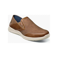 Nunn Bush Conway EZ Moc Toe Slip On Casual Shoes Tan Multi 85062 - 238 - J.Valintin Men's Wear Legend - 85062 - 238 - 7 M