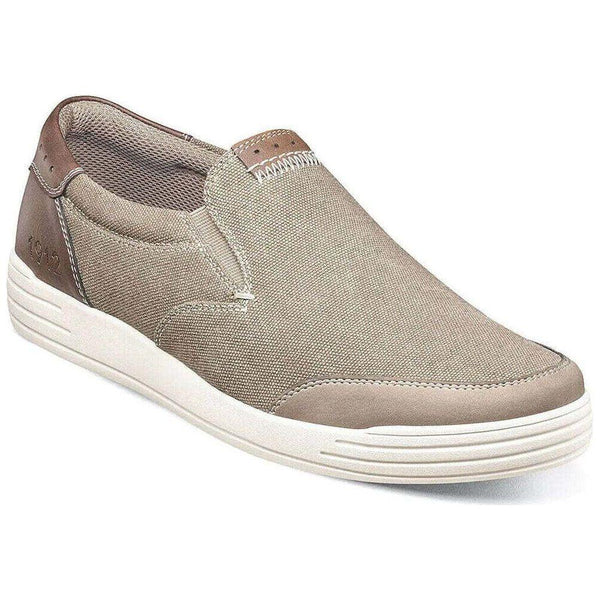 Nunn Bush KORE City Walk Canvas Moc Toe Slip On Shoes Stone 84896 - 275 - J.Valintin Men's Wear Legend - 84896 - 275_7_M