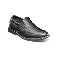 Nunn Bush Otto Moc Toe Slip On Walking Shoes Leather Black Tumbled 84963 - 007 - J.Valintin Men's Wear Legend - 84963 - 007_7_M