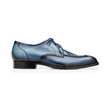 Belvedere Shoes Primo Oxford Genuine Alligator Pebble Grain Calf Blue R83