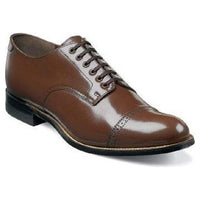 Stacy Adams Biscuit Shoes Brown Madison 00012 - 02 Medium, Extra Wide - J.Valintin Men's Wear Legend - 00012 - 02 - 65D